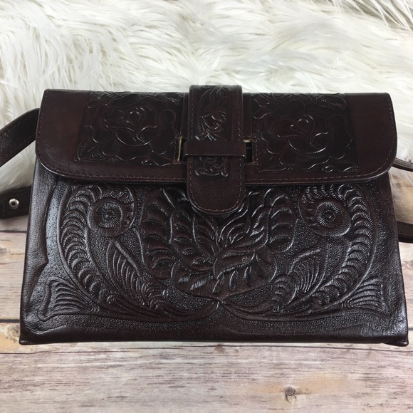 Handbags - Handmade Tooled Leather Satchel Bag